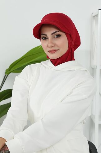 Detachable Visor Cotton Turban for Women Strech Head Wrap Combed Cotton Stylish One-Size Cap in Kuwait