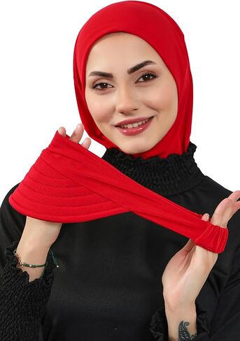 Detachable Visor Cotton Turban for Women Strech Head Wrap Combed Cotton Stylish One-Size Cap in Kuwait