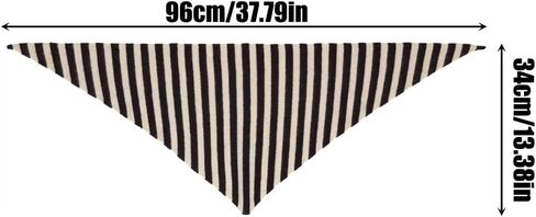 Stripe Knitted Triangle Scarf for Women - Y2K Aesthetic Headscarf Shawl Cozy Neck Warmer Versatile Head Wrap in Saudi Arabia
