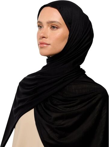 حجاب تركي من HoM، 100% من القماش الطبيعي الفاخر، شالات ناعمة قابلة للتنفس مع لمعان ميرسيريزد in Kuwait