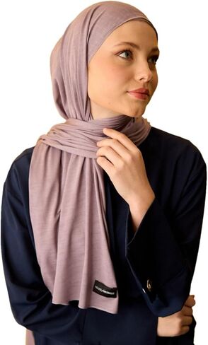 حجاب تركي من HoM، 100% من القماش الطبيعي الفاخر، شالات ناعمة قابلة للتنفس مع لمعان ميرسيريزد in Kuwait