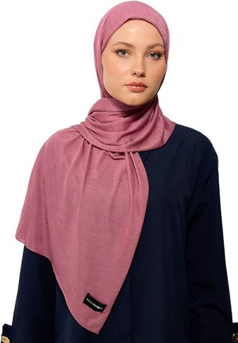 حجاب تركي من HoM، 100% من القماش الطبيعي الفاخر، شالات ناعمة قابلة للتنفس مع لمعان ميرسيريزد in Kuwait