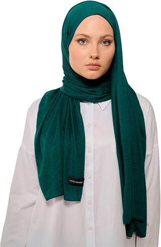 حجاب تركي من HoM، 100% من القماش الطبيعي الفاخر، شالات ناعمة قابلة للتنفس مع لمعان ميرسيريزد in Kuwait