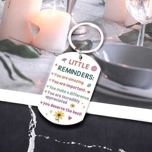 Tween Girls Gifts, College Gift for Girls, Valentine Keychain Gift for Daughter Age 20s-Inspirational Gifts for Daughter 8 12 16 21, Little Reminder Keychain-School Supplies for High School Student in Saudi Arabia