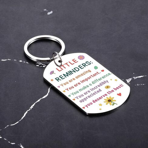 Tween Girls Gifts, College Gift for Girls, Valentine Keychain Gift for Daughter Age 20s-Inspirational Gifts for Daughter 8 12 16 21, Little Reminder Keychain-School Supplies for High School Student in Saudi Arabia