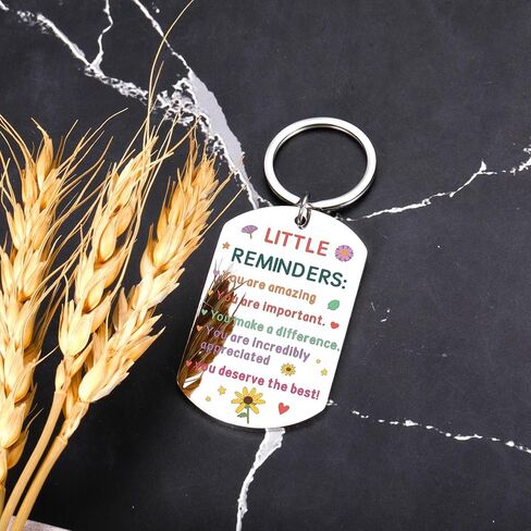 Tween Girls Gifts, College Gift for Girls, Valentine Keychain Gift for Daughter Age 20s-Inspirational Gifts for Daughter 8 12 16 21, Little Reminder Keychain-School Supplies for High School Student in Saudi Arabia