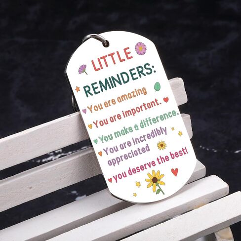 Tween Girls Gifts, College Gift for Girls, Valentine Keychain Gift for Daughter Age 20s-Inspirational Gifts for Daughter 8 12 16 21, Little Reminder Keychain-School Supplies for High School Student in Saudi Arabia