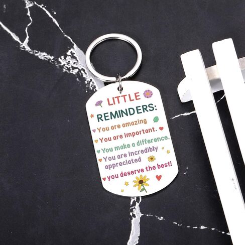 Tween Girls Gifts, College Gift for Girls, Valentine Keychain Gift for Daughter Age 20s-Inspirational Gifts for Daughter 8 12 16 21, Little Reminder Keychain-School Supplies for High School Student in Saudi Arabia