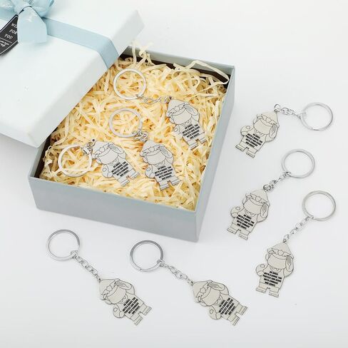 Tondiamo 24 Pcs Police Officer Gift Keychain Metal Angels at Work and Play Keychain for Employee Appreciation Retirement Gift in Saudi Arabia
