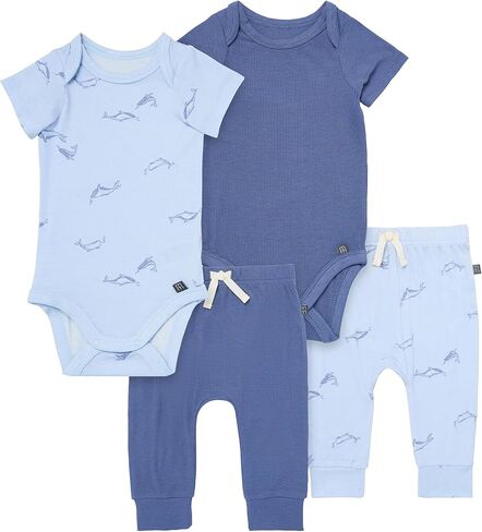 اللحظات الحديثة من قبل Gerber Baby Girls 'Bodysuit ومجموعة Pant ، الورود الوردية ، 3-6 أشهر in Kuwait