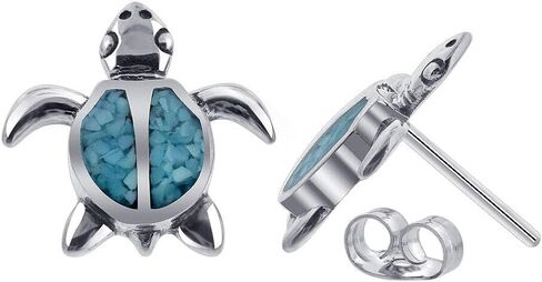 .925 Sterling Silver Southwestern Style Stud Earrings in Saudi Arabia