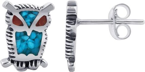 .925 Sterling Silver Southwestern Style Stud Earrings in Saudi Arabia