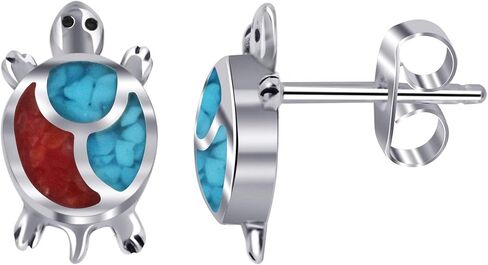 .925 Sterling Silver Southwestern Style Stud Earrings in Saudi Arabia