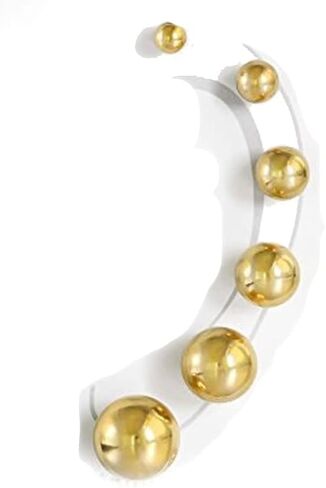 316L Surgical Stainless Steel Round Ball Studs Earrings 6 Pair Set Assorted Sizes in Saudi Arabia