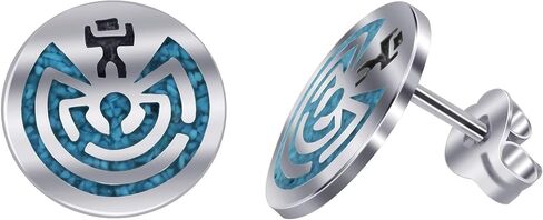 .925 Sterling Silver Southwestern Style Stud Earrings in Saudi Arabia
