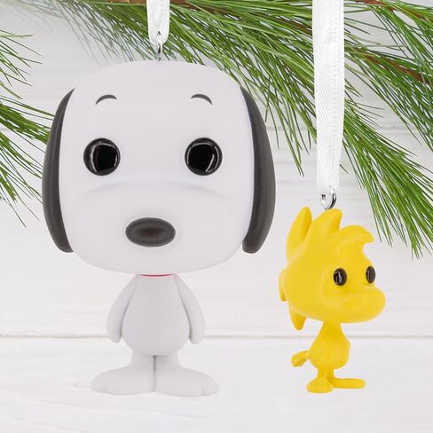 Hallmark Peanuts Snoopy and Woodstock Funko POP! Christmas Ornaments, Set of 2, Pop Culture Gifts in Saudi Arabia