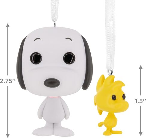 Hallmark Peanuts Snoopy and Woodstock Funko POP! Christmas Ornaments, Set of 2, Pop Culture Gifts in Saudi Arabia