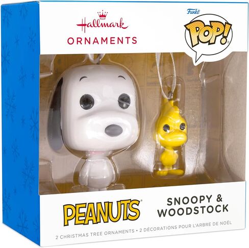 Hallmark Peanuts Snoopy and Woodstock Funko POP! Christmas Ornaments, Set of 2, Pop Culture Gifts in Saudi Arabia
