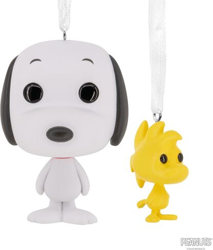 Hallmark Peanuts Snoopy and Woodstock Funko POP! Christmas Ornaments, Set of 2, Pop Culture Gifts in Saudi Arabia