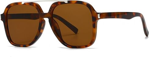 ADE WU Trendy Square Sunglasses for Wome Men Fashion Designer Aviator Style Sun Glasses in Saudi Arabia