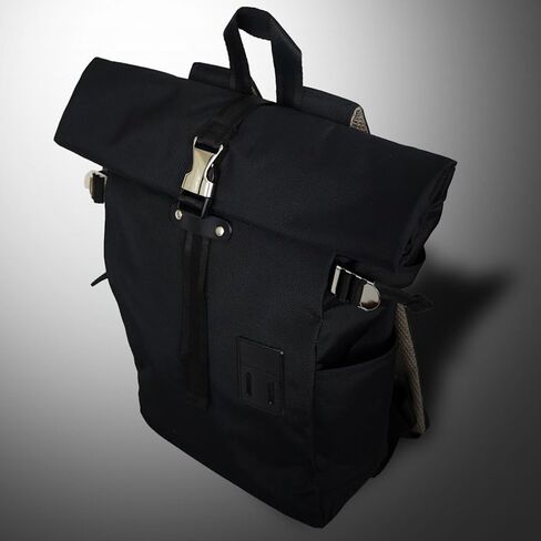 Harvest Label Urban Rolltop Backpack 2.0 (Black) in Saudi Arabia