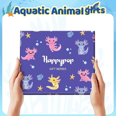 هدايا HAPPYPOP Axolotl للنساء والرجال - جوارب Axolotl لطيفة، حشوات هدايا للحيوانات للمراهقين in Saudi Arabia