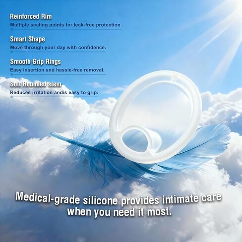 Menstrual Disc Alternative to Tampons | Organic 100% Medical-Grade Silicone | Leak-Free, Reusable & FSA Eligible Feminine Product | Hypoallergenic, BPA-Free, with Sterilizer & Travel Pouch (L) in Saudi Arabia