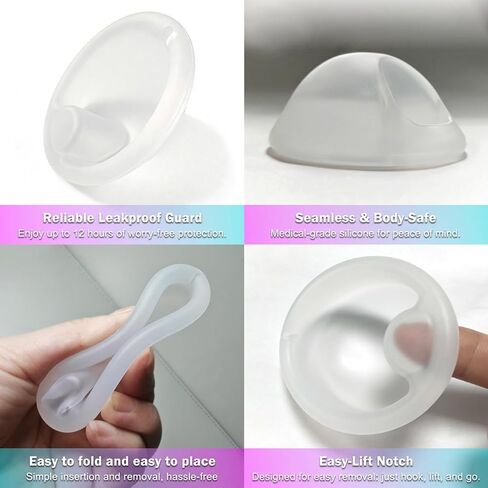 Menstrual Disc Alternative to Tampons | Organic 100% Medical-Grade Silicone | Leak-Free, Reusable & FSA Eligible Feminine Product | Hypoallergenic, BPA-Free, with Sterilizer & Travel Pouch (L) in Saudi Arabia