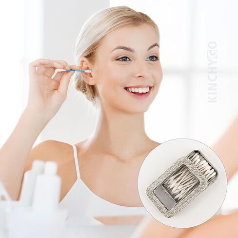 Metal Bling Travel Jewelry Box Sparkly Shining Mini Metal Jewelry Case Organizer for Women in Kuwait