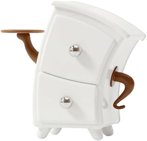 Resin Desk Organizer with Drawers - Funky Storage Cabinet Statue with Key Tray - Whimsical Room Decor for Jewelry, Hair Accessories & Office Supplies, Unique Housewarming Gift for Women in Saudi Arabia
