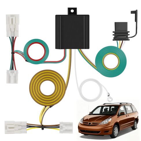 Nilight 4 Pin Trailer Wiring Harness Kit 56106 Simple Fit Tow Hitch | Vehicle Standard 4 Way Connector Custom for 2011 2012 2013 2014 Toyota Sienna, 2015 2016 2017 2018 2019 2020 Sienna SE in Kuwait