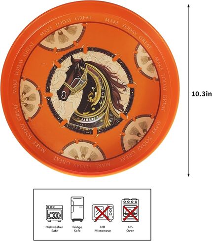 Multifunctional Tray, Service Tray, Commercial Serving Tray, Round Tray for Candles, Breakfast in Bed (Black) in Saudi Arabia