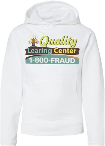 هوديي ذو جودة عالية من مركز التعلم - 1-800-Fraud هوديي برسومات مضحكة - بلوفر للجنسين in Kuwait