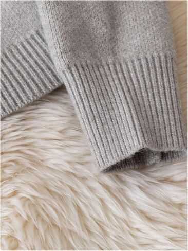 MakeMeChic Women's Long Sleeve Cardigan Sweater Winter Pearl Beaded Collared Business Button Down Sweater in Saudi Arabia