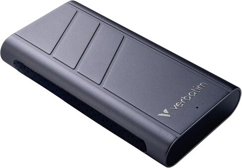 Verbatim TurboMetal SSD 1TB (External SSD, USB4, up to 3150MB/s Read Speed, 2850MB/s Write Speed, Robust Aluminium Case, Compact and Lightweight, for Windows & Mac, Space Grey) in Saudi Arabia