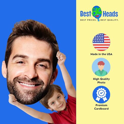 Best BIG Heads™ Cutouts - 2-ft Giant Head Cardboard Cutout in Saudi Arabia