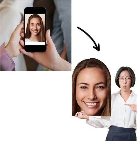 Best BIG Heads™ Cutouts - 2-ft Giant Head Cardboard Cutout in Saudi Arabia