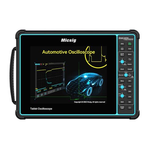 SainSmart Micsig Oscilloscope ETO3504, Tablet Oscilloscope with 4 Channels 350Mhz Bandwidth 3GSa/s Sampling Rate, 13,500mAh Battery, 14-inch Integrated Touch Screen, Digital Storage Oscilloscope in Kuwait