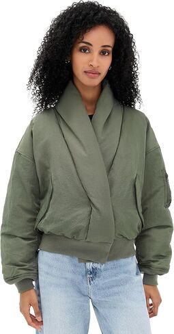 سترة طيران نسائية بياقة شال من Alpha Industries in Saudi Arabia