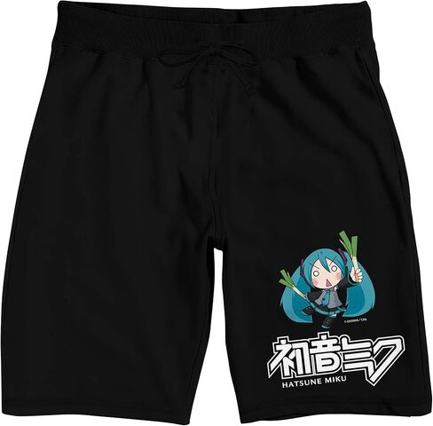شورت بيجامة نوم أسود للرجال من Bioworld Hatsune Miku Chibi Character in Saudi Arabia