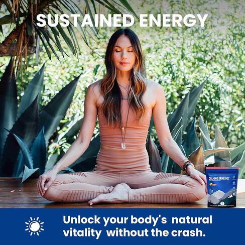 Super Cortisol Calm Supplement Drink Powder for Women & Men with Magnesium Glycinate, Ashwagandha, L-Theanine & Vitamin D3 | Relaxation & Mood Support | Sugar Free, Vegan, 30 Servings in Saudi Arabia