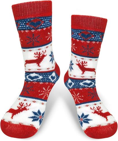 Wool-Blend Thermal Socks, Extra Thick & Warm Winter Crew Socks for Cold Weather, Single Pair Cozy Socks in Saudi Arabia