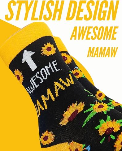 InnoBeta Mamaw Gifts, Mothers Day Gifts for Mamaw, One Size Crew Socks on Mother's Day, Christmas, Birthday in Saudi Arabia