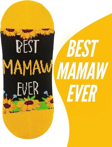 InnoBeta Mamaw Gifts, Mothers Day Gifts for Mamaw, One Size Crew Socks on Mother's Day, Christmas, Birthday in Saudi Arabia
