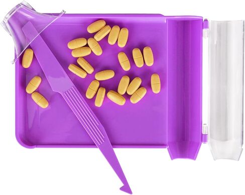 SimCoach Pill Counting Tray, Left Hand Pill Counter with Spatula,Pharmacy Counting(Purple) in Saudi Arabia