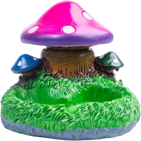 Cute Mushroom Ash tray for Cigarettes,Indoor/Outdoor Ashtray for Patio、Home、Office Decor, Ashtrays for Cigar With 3 Cigarette Ports in Saudi Arabia