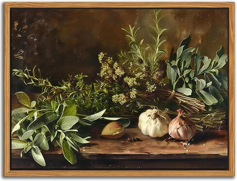 Floating Framed Vintage Kitchen Wall Art, Yellow Lemon Still Life Wall Decor Oil Paintings, Rustic Farmhouse Artwork Canvas Posters Prints Pictures for Living Room Bedroom Home Decor 12x16 Inch in Saudi Arabia