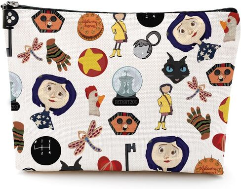 LONGXIN Mr. Bobinsky Cosmetic Make up Bag The Secret Door Lover Gift Ghost Mom Cartoon Movie Merch Makeup Zipper Pouch Bag in Saudi Arabia