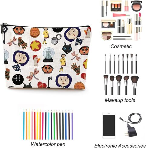 LONGXIN Mr. Bobinsky Cosmetic Make up Bag The Secret Door Lover Gift Ghost Mom Cartoon Movie Merch Makeup Zipper Pouch Bag in Saudi Arabia