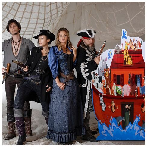 6 Feet Noah's Ark Stand up Cardboard Cutout Life Size Religious Theme Party Decoration Backdrop Photo Props Stand up Noah Ark Bible's Standup Cardboard for Sunday School Christ Theme Party in Saudi Arabia